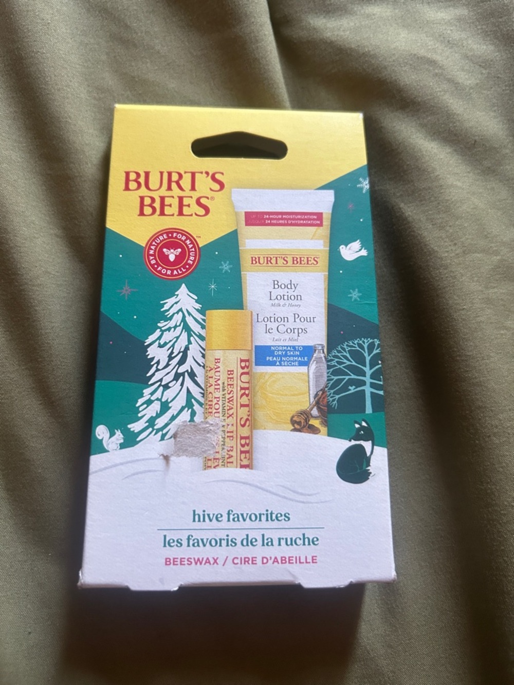 Burt's Bees Bath & Body Duo Gift Set - Yellow & Teal Packaging